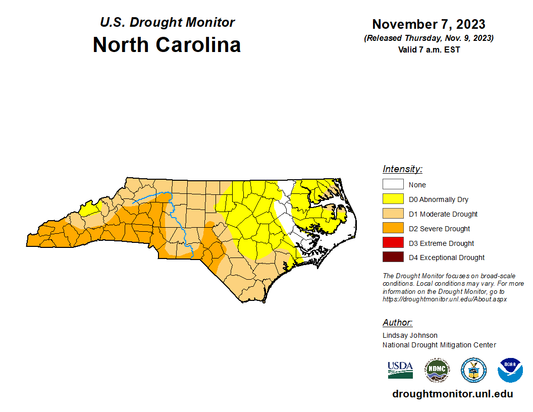 NC Drought Monitor Image