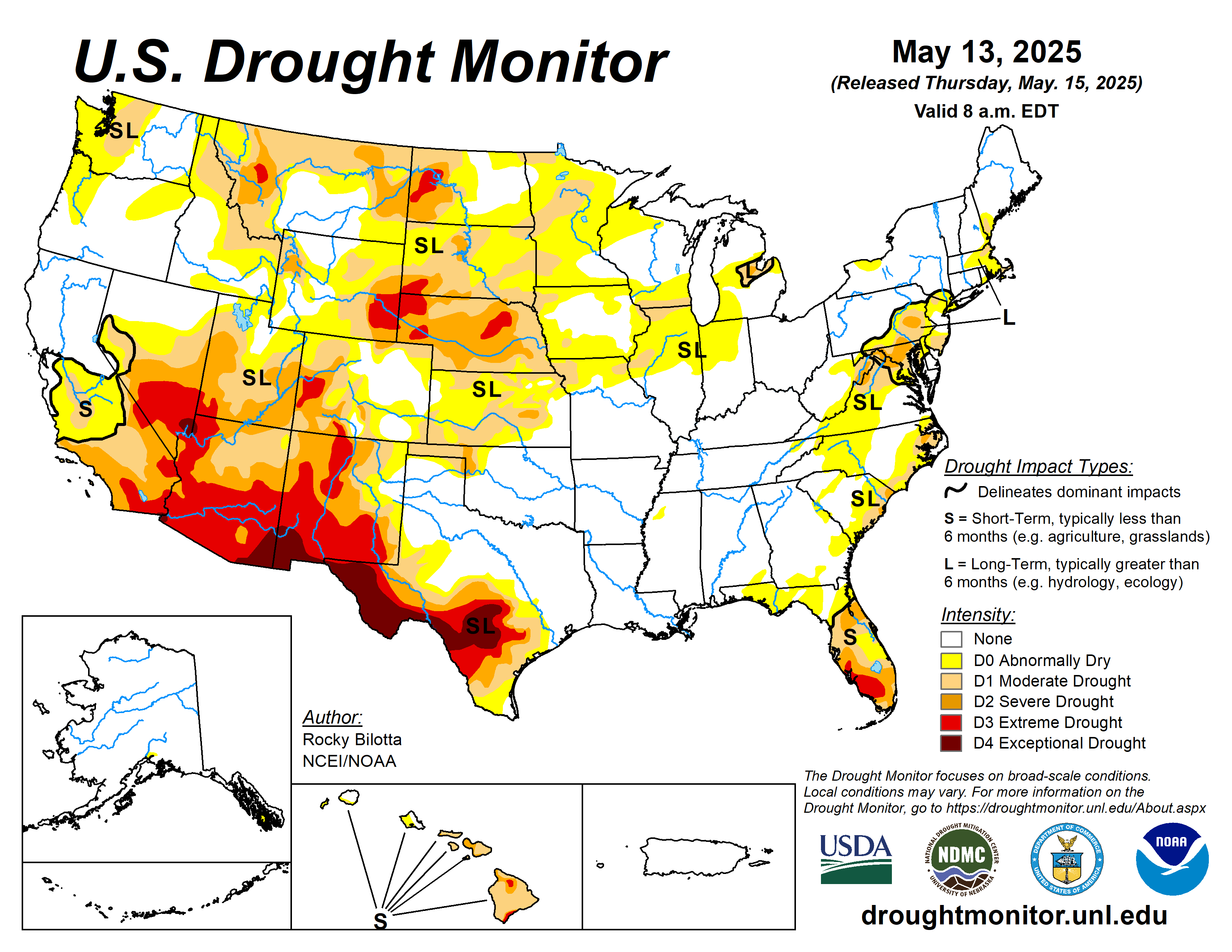 United States Weekly Drought Monitor